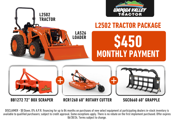 L2502 UVT Tractor Package